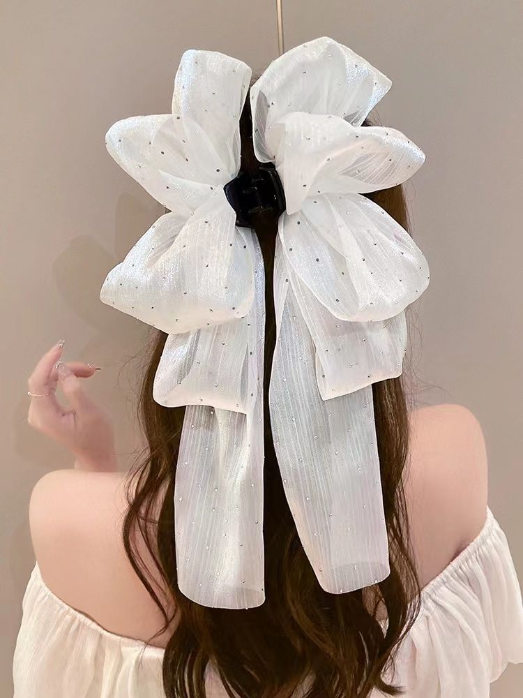 ボリュームリボンヘアクリップ