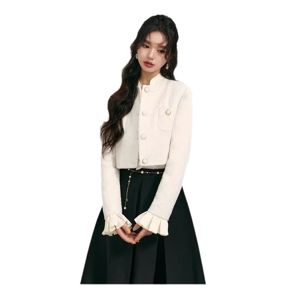 ホワイトフリルジャケット