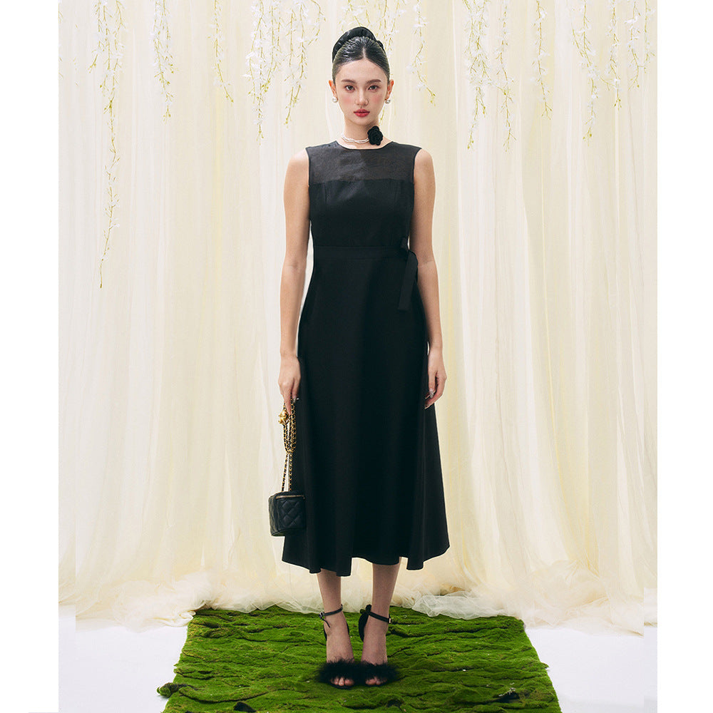 ブラックフレアワンピース