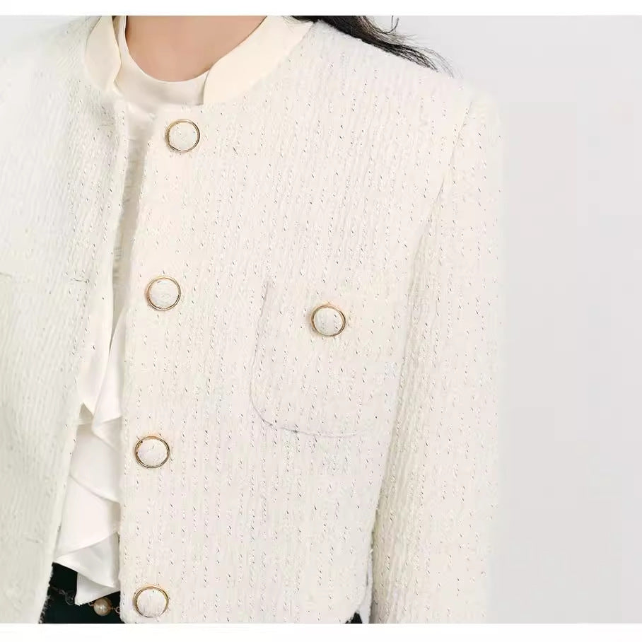 ホワイトフリルジャケット