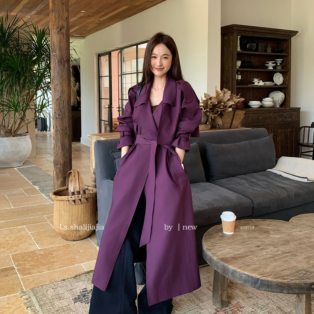 カジュアルデザイントレンチコート