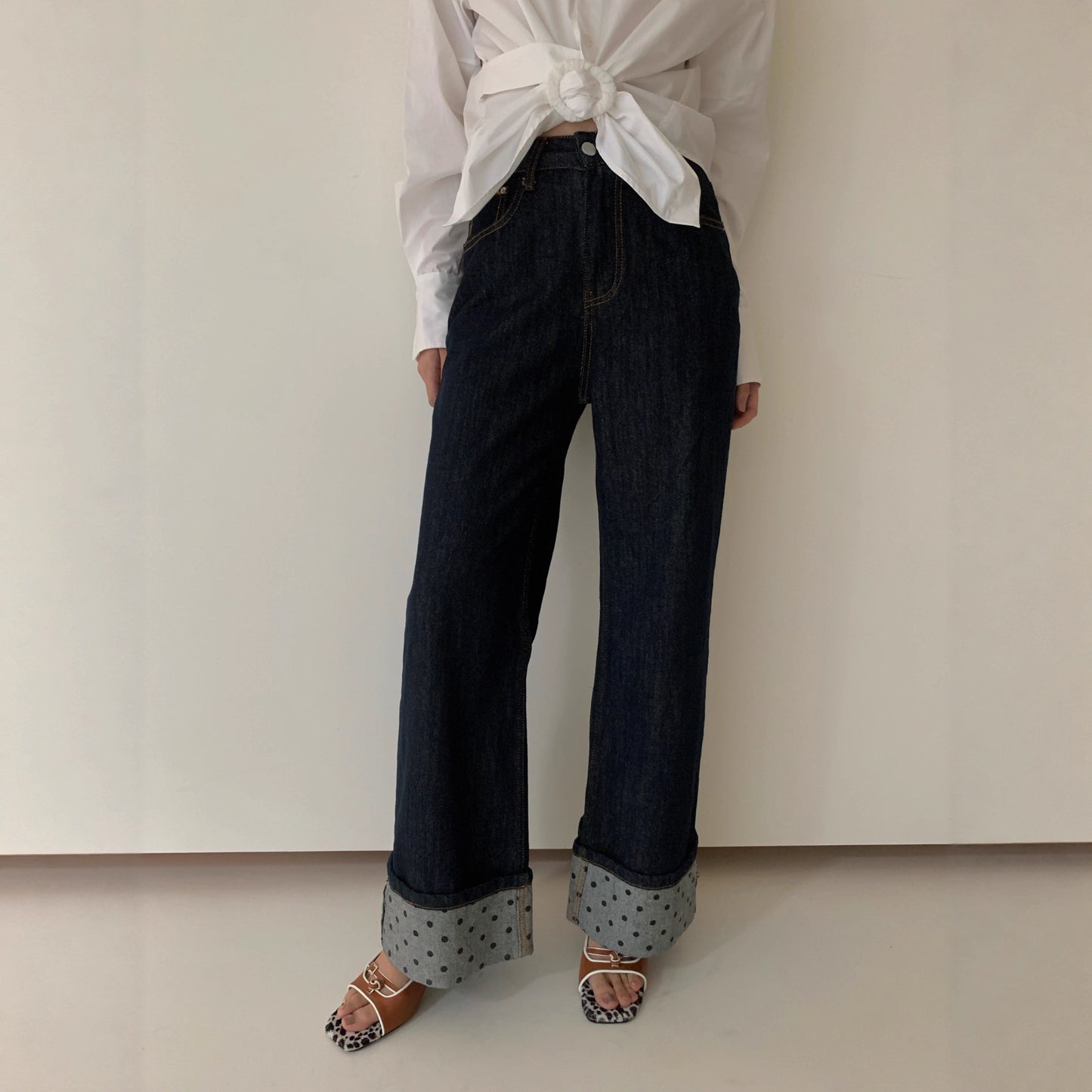 ドット切り替えしデニム