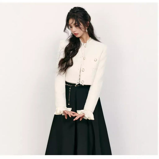 ホワイトフリルジャケット