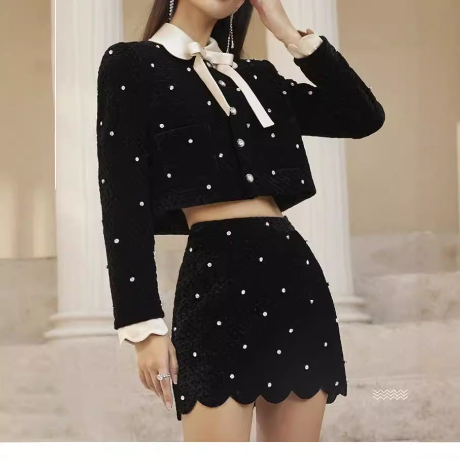 ドット×ベルベットセットアップ