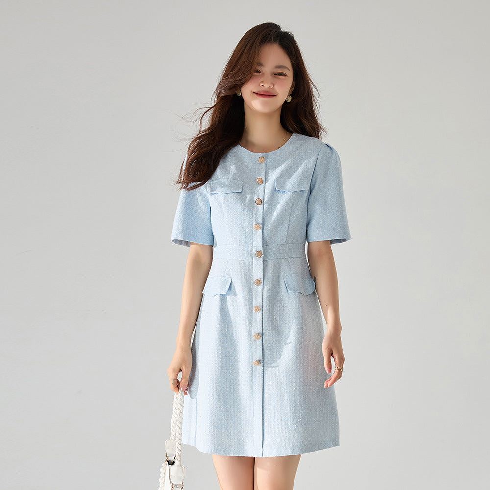 2カラー展開ミニワンピース