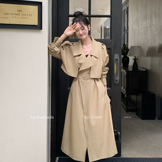 カジュアルデザイントレンチコート